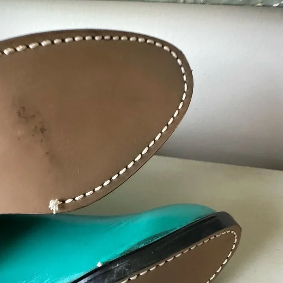 Vintage wrangler roper women’s or kids  teal boots made in USA - Picture 8 of 13